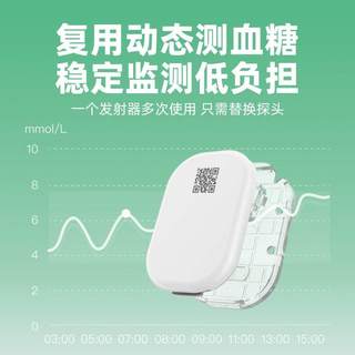 硅基轻享动态血糖仪家用可复用免扎手指24小时高精准血糖监测仪器