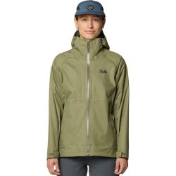 MOUNTAIN HARDWEAR 女士户外冲锋衣 徒步登山夹克 Mission Olive