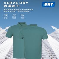 百亿补贴：Rock Cloud 岩云 速干珠地短袖polo衫 男户外夏薄款透气弹力翻领商务T恤衫
