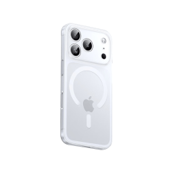 狄耐 冰砂散热磁吸超薄磨砂半透明iPhone17ProMax全包防摔手机壳 冰砂白