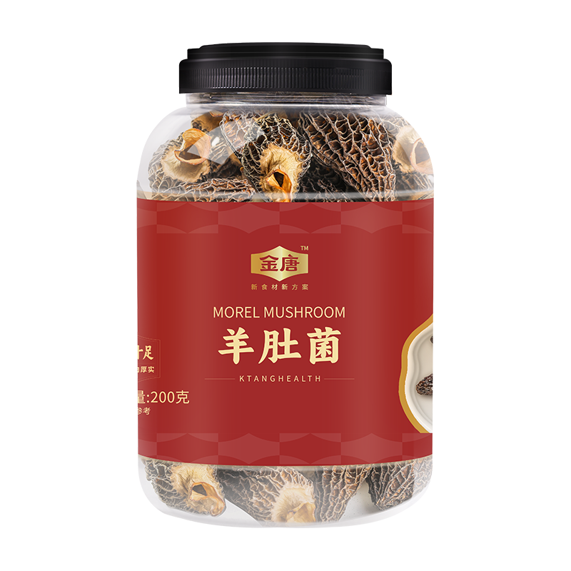 金唐 云南羊肚菌 200g*1罐 5-8cm 干货
