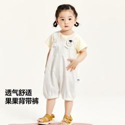 迷你巴拉 女童休闲背带裤
