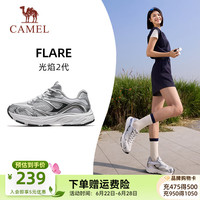 骆驼 缓震 男士跑步鞋 K26BX53050，白/银白，女款 38
