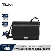 TUMI 男士斜挎包 通勤商务大容量翻盖单肩包 父亲节礼物