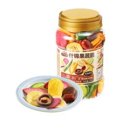 三只松鼠 量贩罐装果蔬脆休闲食品办公室零食蜜饯水果干解馋小零食 量贩罐装12种果蔬脆250g*