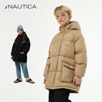 NAUTICA/诺帝卡 中长款儿童羽绒服 卡其色 150cm