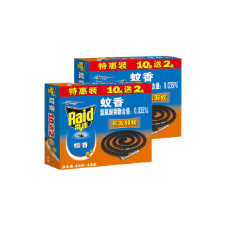 雷达蚊香 雷达（Raid）蚊香盘香家用檀香型灭蚊无烟驱蚊器防蚊虫叮咬室内卧室可用宿舍 雷达蚊香2盒（檀香24圈）