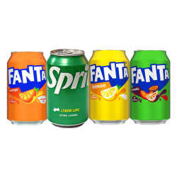 可口可乐 德国进口 芬达多种口味体验装330ml*4真果汁芬达
