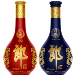 郎酒 红花郎15*1瓶+青花郎*1瓶 53度 酱香型白酒 周岁封酒 中秋送礼