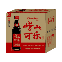 崂山矿泉 本草可乐 328ml×12瓶