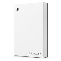希捷游戏驱动器 PS4/PS5 2TB 便携式外置硬盘 2.5 英寸 USB 3.0 白色 LED 蓝色 包括 2 周游戏机 + STLV2000202