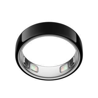 Oura Ring 5 – 黑色 – 尺码 8 – 世界上最小的智能戒指 – 睡眠、活动、女性、AI 顾问、1 周电池寿命、前尺寸,兼容 Android 和 iOS