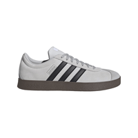adidas 阿迪达斯 VL COURT 复古德训板鞋 浅灰/黑色/金属银 40.5
