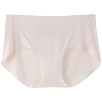 MUJI/無印良品 凉感中腰内裤 米色 L