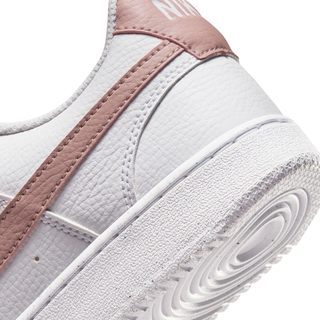 Nike 耐克 Court Vision Low Next Nature 女士运动鞋, 白色粉色牛津布, 38.5 EU
