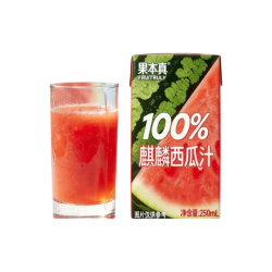 果本真 100％麒麟西瓜汁250ml*6盒