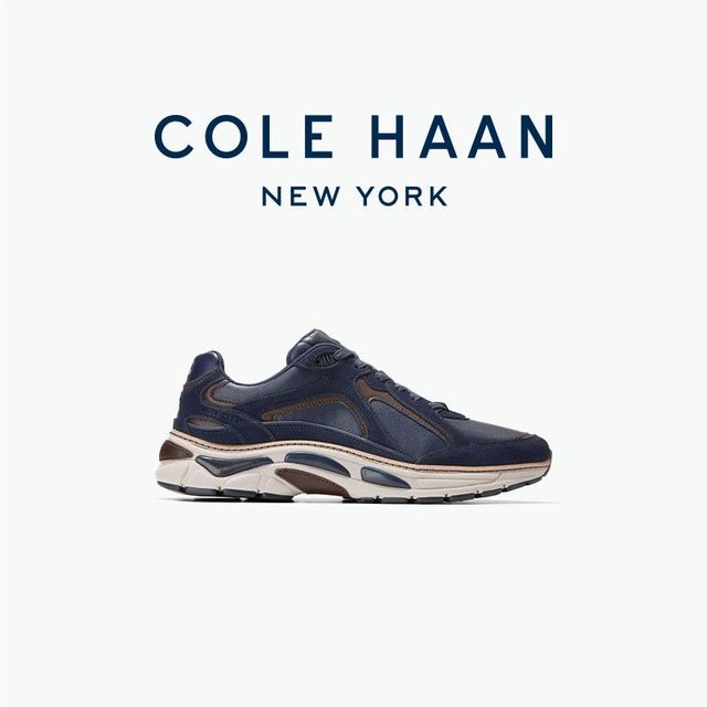 COLE HAAN 25春夏新款男士老爹鞋牛皮革休闲运动鞋JHC41213