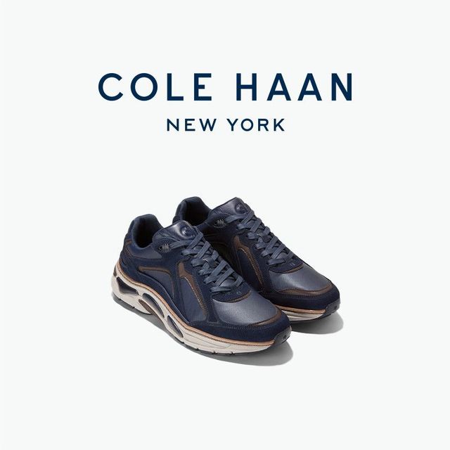 今日必买：COLE HAAN 男士老爹鞋 牛皮革休闲运动鞋