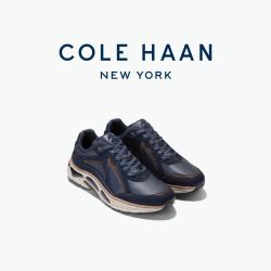 COLE HAAN 男士老爹鞋 牛皮革休闲运动鞋