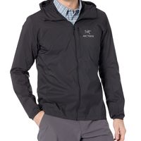 Arc'teryx Squamish 男式连帽衫 | 轻质可压缩风衣 | 黑色,中号