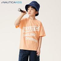 NAUTICA 诺帝卡 男女童短袖T恤 浅紫 150