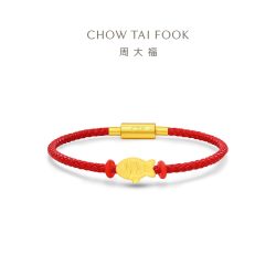 周大福 Pet系列 足金黄金转运珠吊坠 R38092