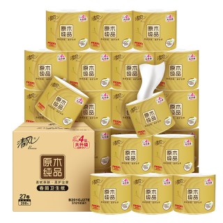 清风 加厚 卷纸4层*200g*27卷