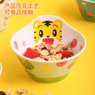 五和 儿童碗+勺 粉色KT猫图案 婴儿辅食餐具套装