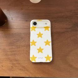 C 液态硅胶 黄色星星 iPhone17ProMax 手机壳