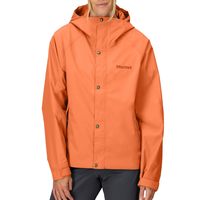 Marmot 女士防水透气冲锋衣 户外徒步防雨夹克 环保面料 柚子 Medium