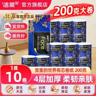 百亿补贴：洁柔 宫里的世界200克大卷纸4层10卷