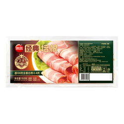 思念 经典烟熏风味培根 超值精选 早餐三明治烧烤食材150g*3袋装