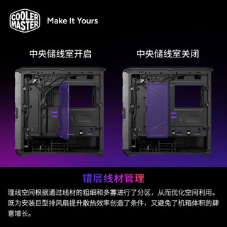 酷冷至尊 HAF II 500 EATX机箱 宗师滑轨双模式支架 黑色