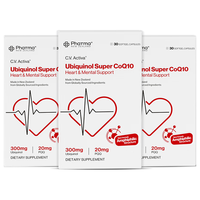 Phatma PNZ 水乳双溶还原型辅酶Q10胶囊 科学复配PQQ 30粒*3盒
