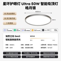移动端：Lipro 星环Ultra 智能吸顶护眼灯 50W 皓月银