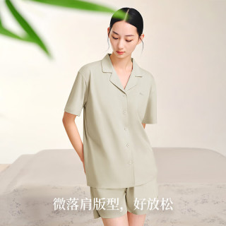 金利来 棉家居服女短袖短裤套装
