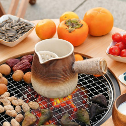 原始人 c泡茶煮茶器具煮茶壶高档烤奶茶罐陶瓷烤火炉
