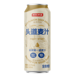 京东京造 头道麦汁全麦精酿整箱装500ml*12罐