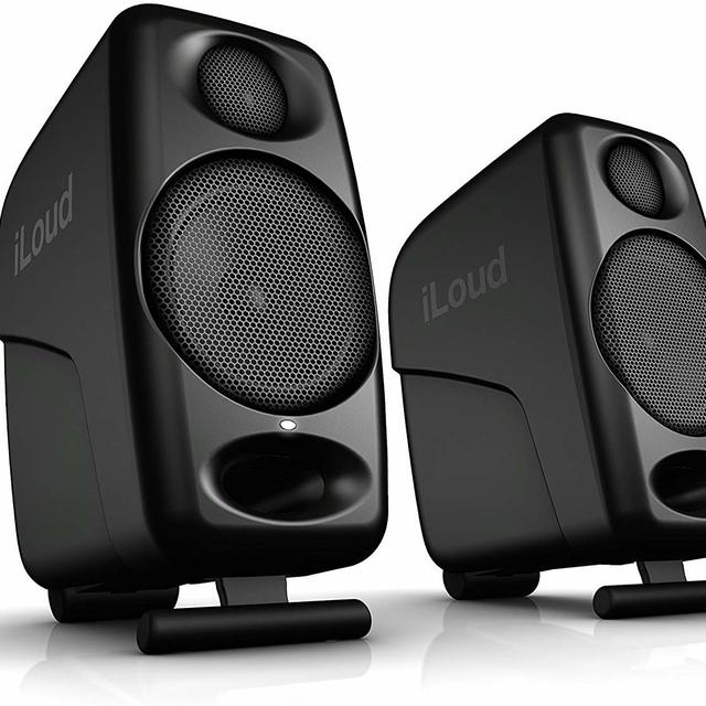 IK Multimedia iLoud Micro Monitors 桌面3寸超紧凑型蓝牙音响录音室有源监听音箱 黑色