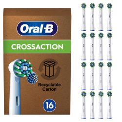 Oral-B eb50 Pro CrossAction 电动牙刷刷头,X 形刷毛,信箱包装,16件