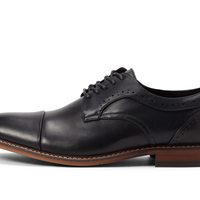 STACY ADAMS 适合成人 男性 牛津鞋 maddox 尖头牛津鞋 25488-001 牛津鞋 缓震 Maddox Cap Toe Oxford Black 10.5 Wide
