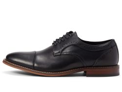 STACY ADAMS 适合成人 男性 牛津鞋 maddox 尖头牛津鞋 25488-001 牛津鞋 缓震 Maddox Cap Toe Oxford Black 10.5 Wide