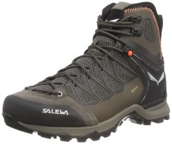 Salewa 沙乐华 男士 Ms Mountain Trainer Lite Mid Gore-tex 徒步登山靴, Bungee 灯芯绒黑色, 42.5 EU