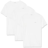 PS BY PAUL SMITH Paul Smith 男式 时尚T恤 3件装T恤 圆领 短袖 标准版型 White Medium