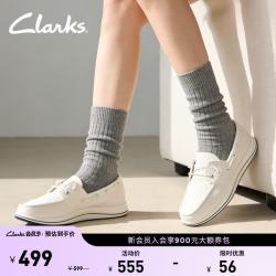 Clarks 透气 女士船鞋