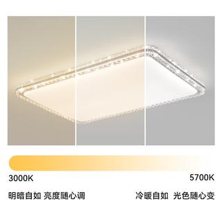 雷士 NVC 悦岚吸顶灯 160W 全光谱 LED 客厅灯