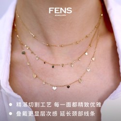 FENS 海王链 18K金项链 K110021 1g 精致通勤