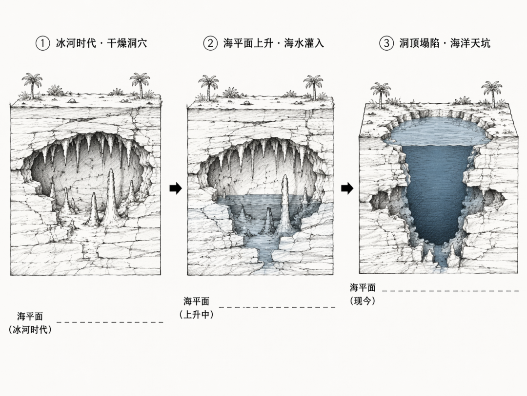 蓝洞形成三阶段 第17篇:24 小时逃离伯利兹|海关骂我 freak,全城铁栅栏焊死,加勒比海中央却有一个 318 米完美深渊