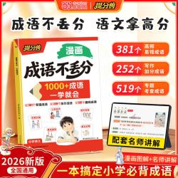 天地出版社 成语不丢分漫画版 小学必背成语积累大全
