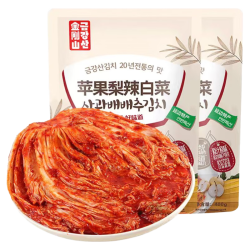 金刚山 延吉苹果梨辣白菜下饭菜咸菜韩式泡菜400g*2袋 源头直发